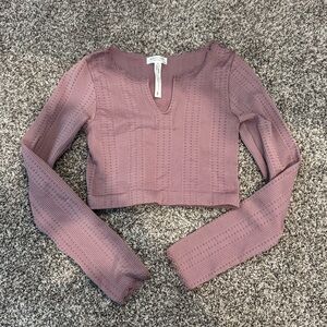 Altar’d State Purple Long Sleeve Top